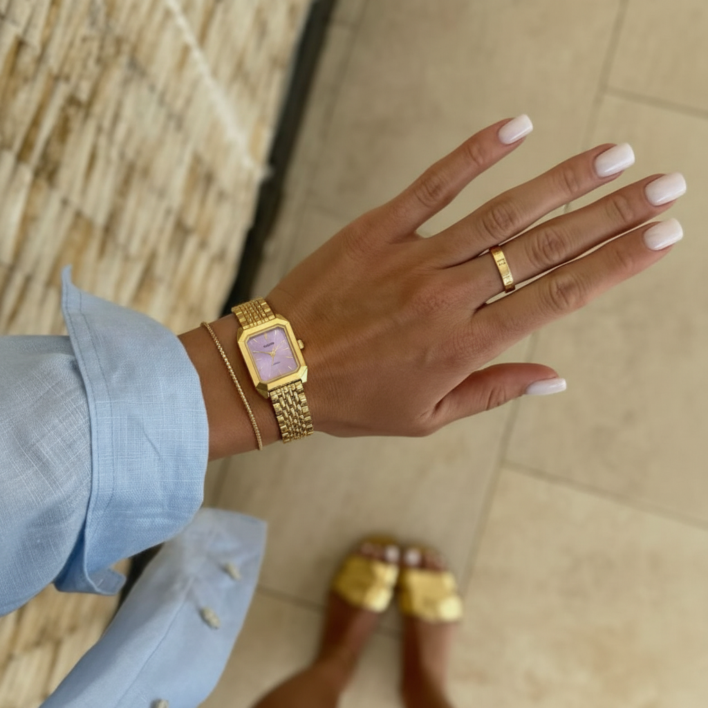 Premium 14k Gold Edelstahl / Rosa