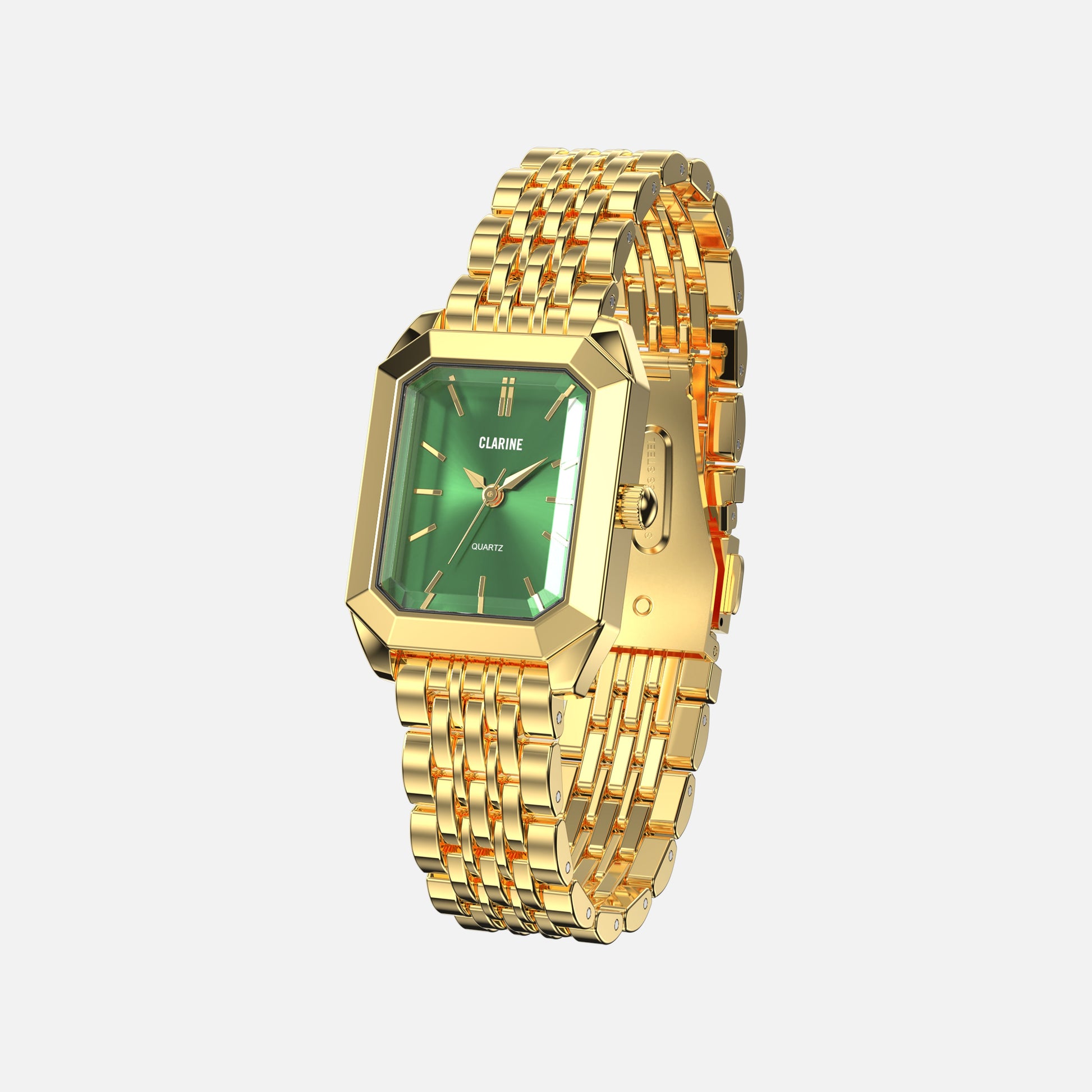 Premium 14k Gold Edelstahl / Grün