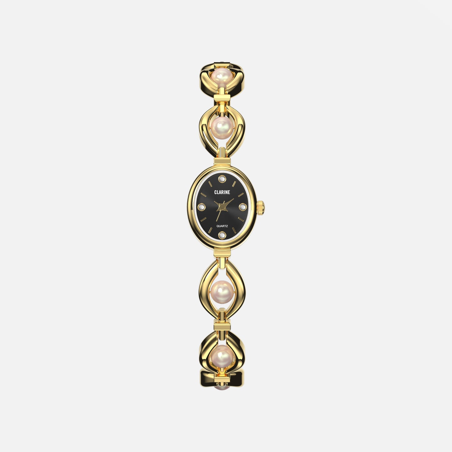 Premium 14k Gold Edelstahl / Schwarz