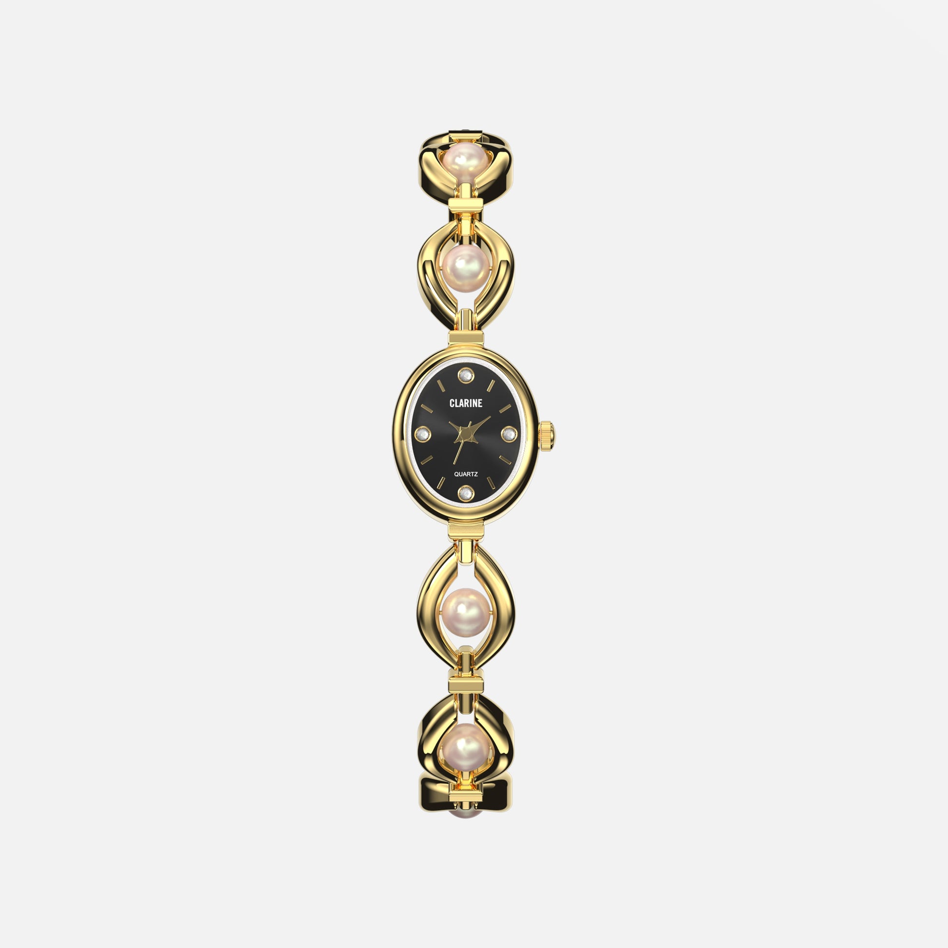 Premium 14k Gold Edelstahl / Schwarz