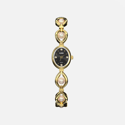 Premium 14k Gold Edelstahl / Schwarz