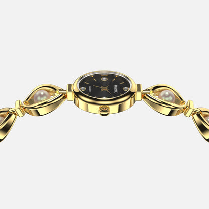 Premium 14k Gold Edelstahl / Schwarz