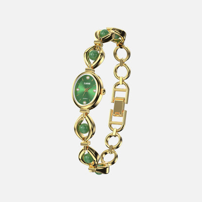 Premium 14k Gold Edelstahl / Grün
