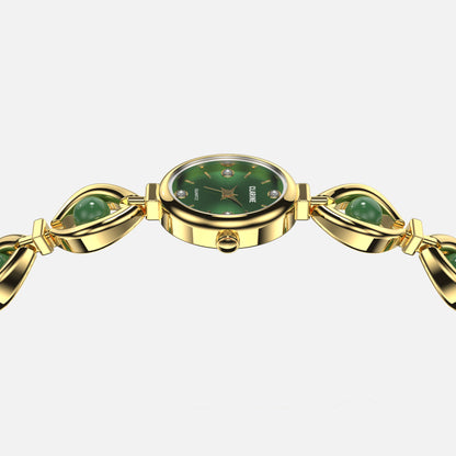 Premium 14k Gold Edelstahl / Grün