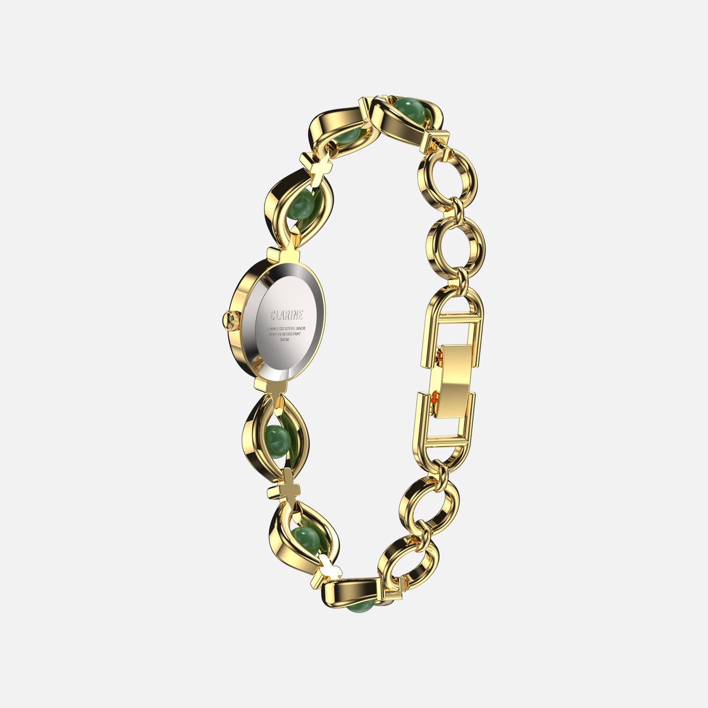 Premium 14k Gold Edelstahl / Grün