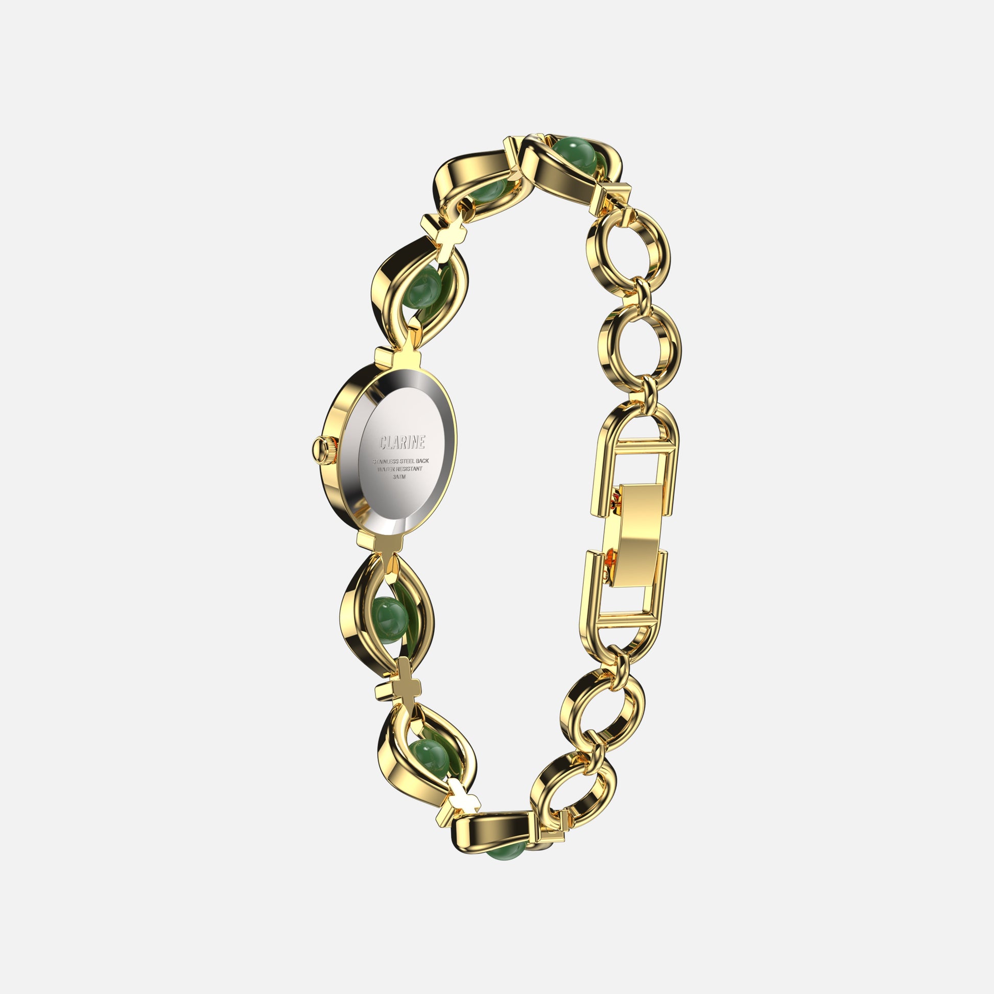 Premium 14k Gold Edelstahl / Grün