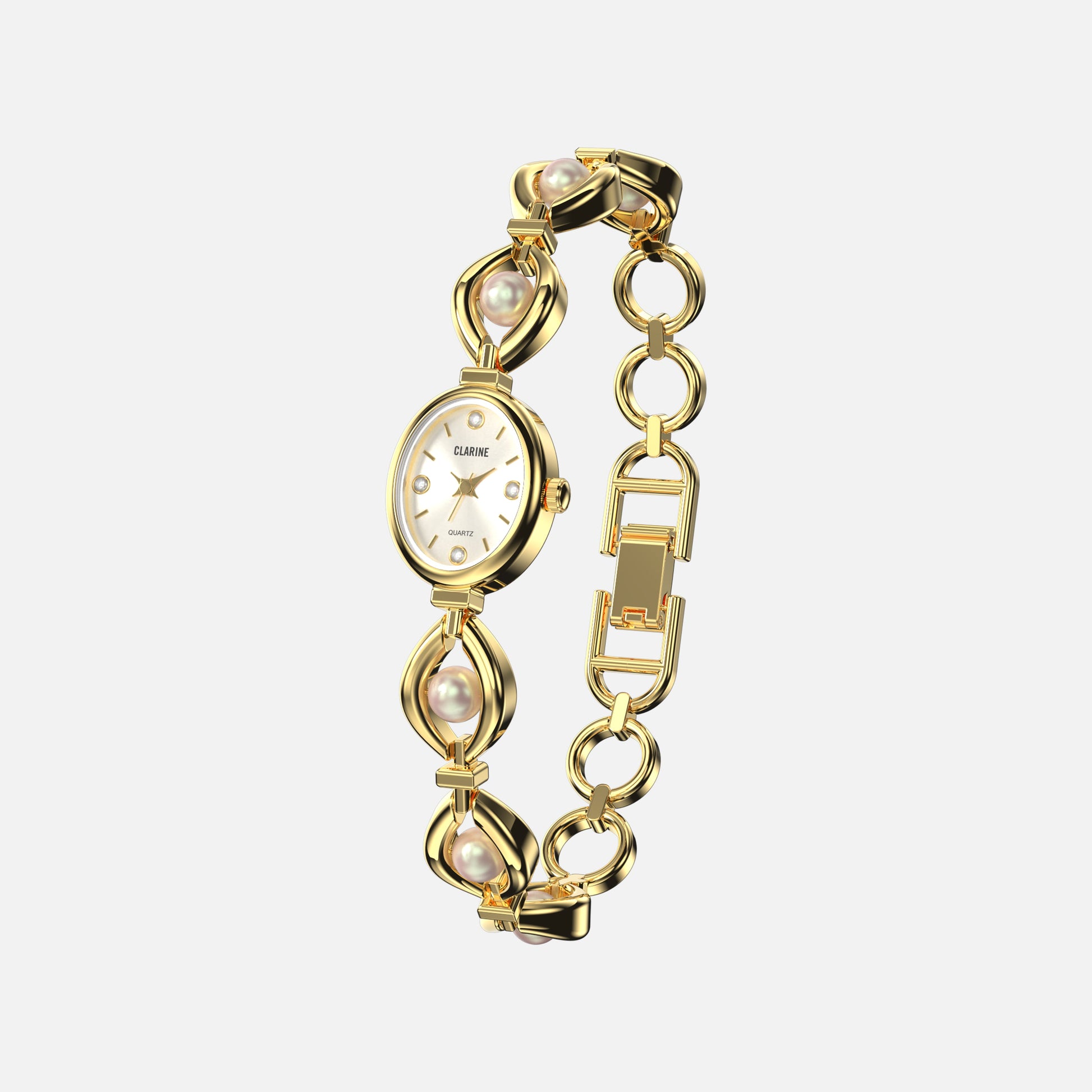 Premium 14k Gold Edelstahl / Weiß