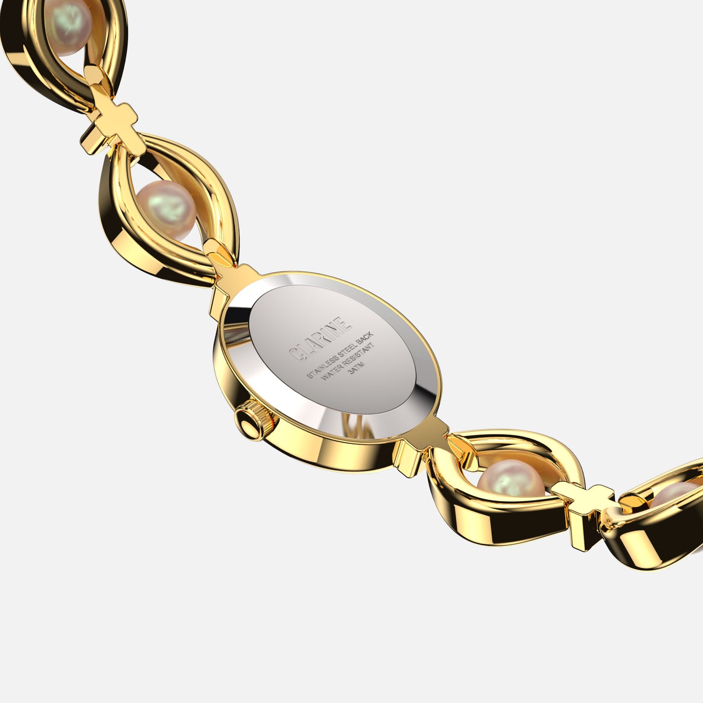Premium 14k Gold Edelstahl / Weiß